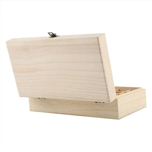 25 Grid Essential Oil Carrying Case Wooden Storage Box Organizer Aromatherapy Container Treasure Jewelry Storage Box #W0